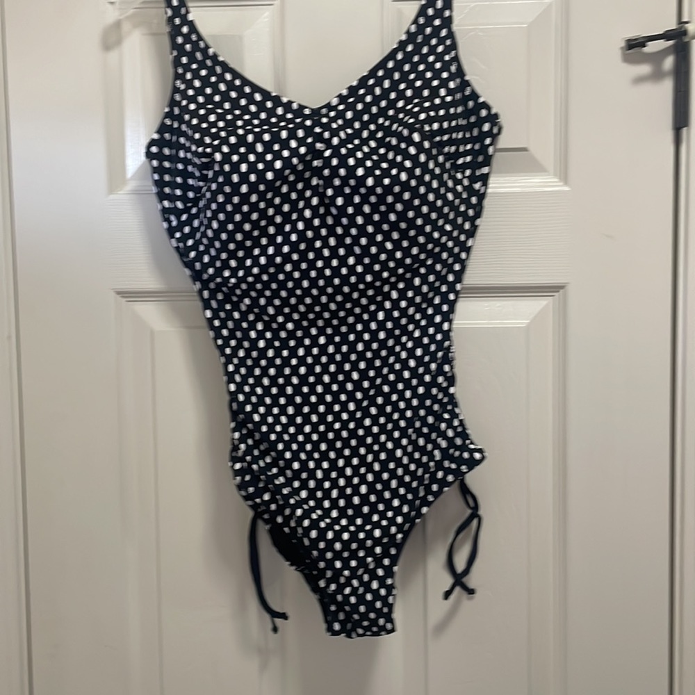 Fantasie SwimWomen's Santa Monica Shaping Underwire One-Piece Polka Dots Sz 42DD - Picture 3 of 9